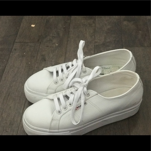 Superga Shoes - White Supergas size 9 1/2 (39 1/2)